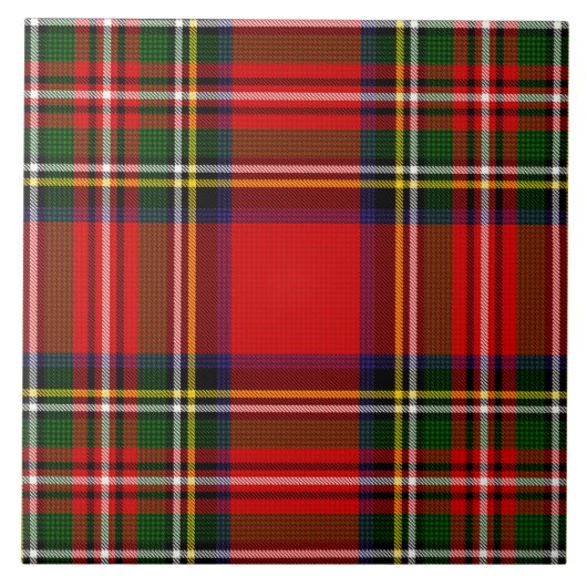 Carreau Royal Stewart Clan Tartan Plaid (Devant)
