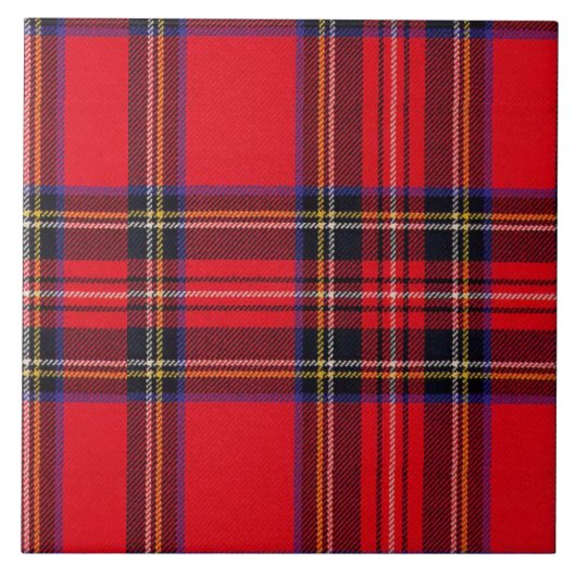 Carreau Royal Stewart tartan rouge noir plaid (Devant)
