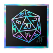Carreau RPG Crit AF | Holo Imaginaire Tabletop PnP Jeu Dic (Devant)