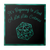 Carreau RPG Critmas | Lime Green Tabletop Role Player Dice (Devant)