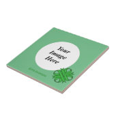 Carreau Ruban de trèfle vert par Kenneth Yoncich (Côté)