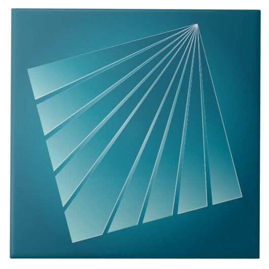 Carreau Rubans turquoise (Devant)