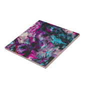 Carreau Ruby et Sapphire Crystal Geode Abstrait (Côté)