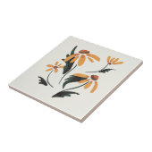 Carreau Rudbeckia Hirta Black-Eyed Susan Fleurs esthétique (Côté)