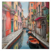 Carreau Rue aquarelle à Venise (Devant)