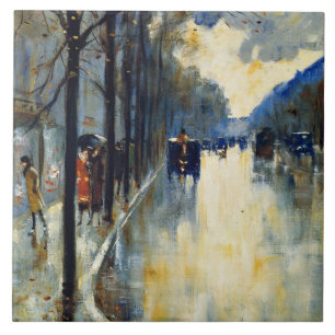 Carreau Rue de Berlin en fin d'automne, œuvre d'art célèbr