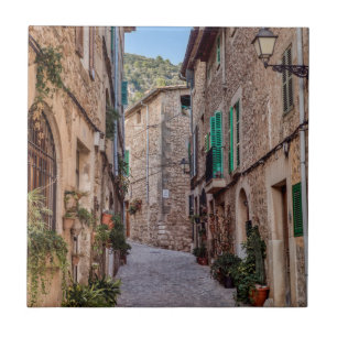 Carreau Rue étroite dans le village de Valldemossa - Mallo