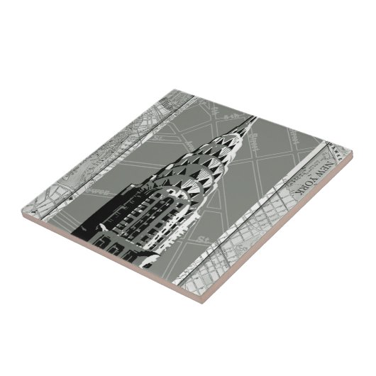 Carreau Rues de New York avec Empire State Building (Côté)