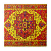 Carreau RUG PERSIEN - Rouge et Jaune (Devant)