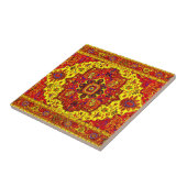 Carreau RUG PERSIEN - Rouge et Jaune (Côté)