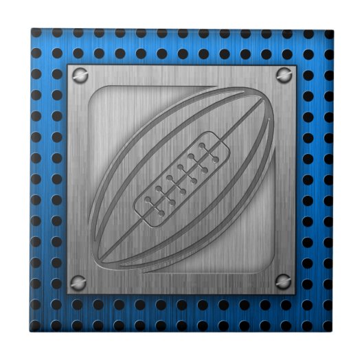 Carreau Rugby balayé de Métal-regard (Devant)