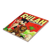 Carreau Rulah et un grand lion effrayant (Côté)