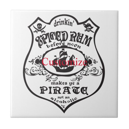 Carreau Rum épicé Pirate Boisson Thunder_Cove (Devant)