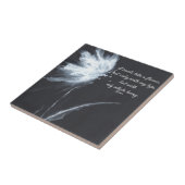 Carreau Rumi Citation Fleur Noir Blanc (Côté)