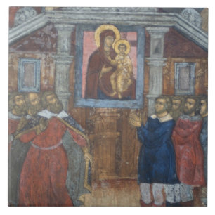 Carreau Russie, Yaroslavl, fresque dans la cathédrale St.