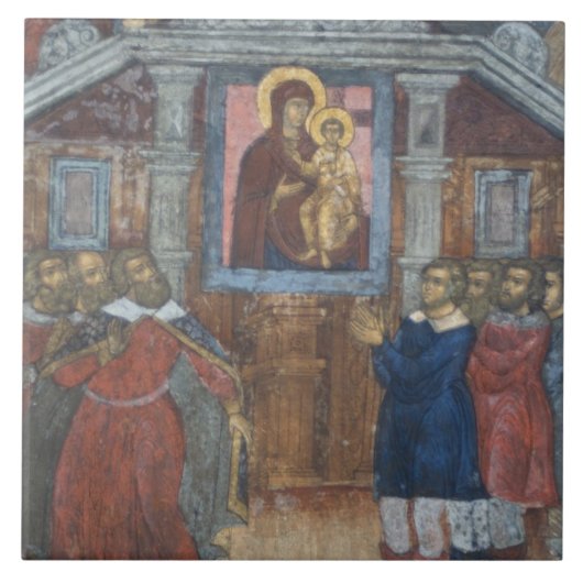 Carreau Russie, Yaroslavl, fresque dans la cathédrale St. (Devant)