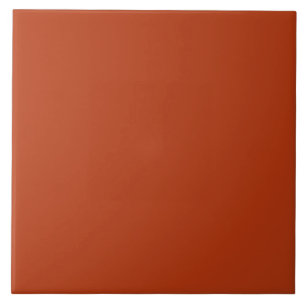 Carreau RUST (couleur rougeâtre brunâtre solide) ~