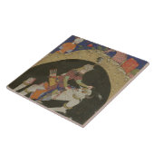 Carreau Rustam massacre la division blanche de Mazandaran, (Côté)