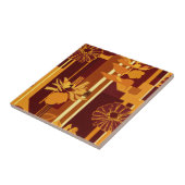 Carreau Rustic Autumn Floral Geometric Pattern (5) (Côté)