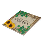 Carreau Rustic Barn Wood Sunflower (Côté)