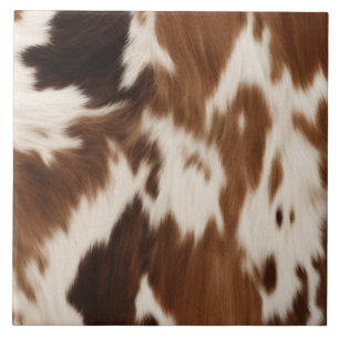 Carreau Rustic Farmhouse Cowboy Western Country Cowhide