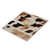 Carreau Rustic Farmhouse Cowboy Western Country Cowhide (Côté)