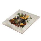 Carreau Rustic Herbs & Spices Punch Bowl Pine (Côté)