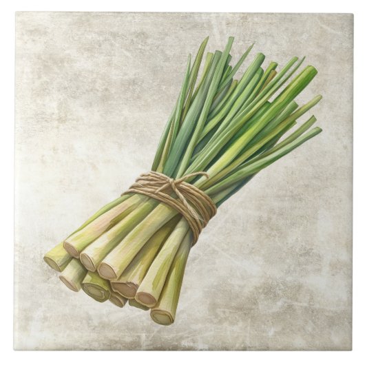 Carreau Rustic Lemon Grass Faux Ceramic Tile (Devant)