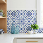 Carreau Rustic Mediterranean Navy Blue White
