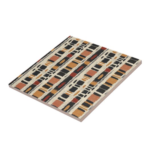 Carreau Rustic Mudcloth Geometric Pattern (1) (Côté)