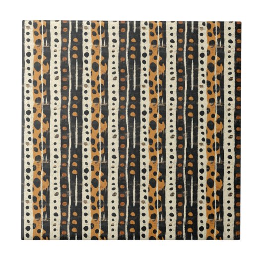 Carreau Rustic Southwestern Stripe Pattern (3) (Devant)