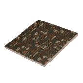 Carreau Rustic Southwestern Stripe Pattern (8) (Côté)