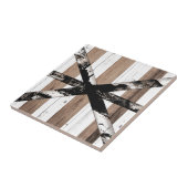 Carreau Rustique Multi Bois Blanc et Brown Porte de la gra (Côté)