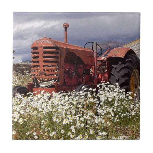Carreau RuSTY VIEILLE Vintage TRaCTOR (Devant)