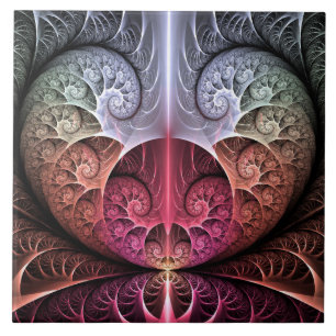 Carreau Rythme cardiaque, art fractal de fantaisie surréal