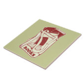 Carreau Sac de livres que j'aime lire (Côté)