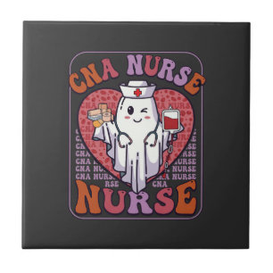 Carreau Sac infirmière Cna Halloween fantôme stéthoscope s