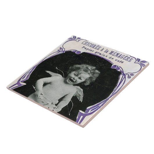 Carreau Sad Cherub Angel Print (Côté)