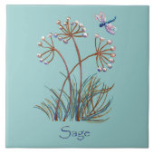 Carreau Sage et libellule (Devant)