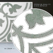 Carreau Sage Green Repro Backsplash Cuisine Portugaise