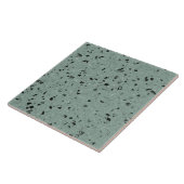 Carreau Sage Green Terrazzo Moderne Minimale Moyenne Coule (Côté)