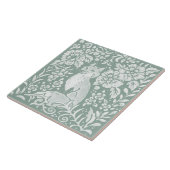 Carreau Sage naturel Green Fox Forest Scene Carrelage en c (Côté)