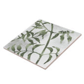 Carreau Sage Olive Green Painterly Botanical Art 08 (Côté)