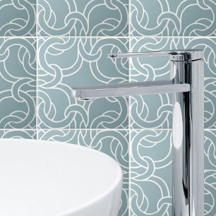 Carreau Sage Vert Blanc Celtique noeud Motif sans couture