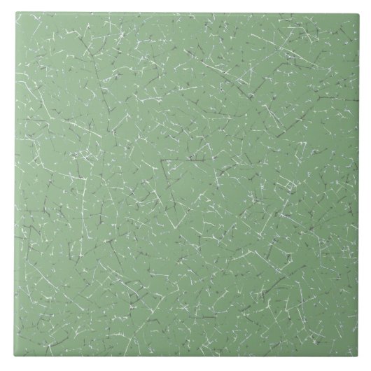 Carreau Sage Vert Cracké Glaze Simple Texture Moderne (Devant)