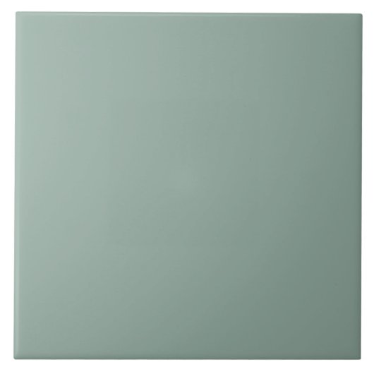 Carreau Sage Vert moderne Minimal couleur solide (Devant)