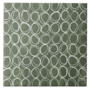 Carreau Sage Vert Olive Art Géométrique Pictural 02