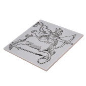 Carreau Sagittaire (le centaure) une illustration de (Côté)