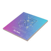 Carreau Sagittaire Zodiaque Horoscope Star Constellation (Côté)