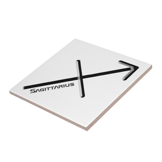 Carreau SAGITTARIUS, Conception abstraite du signe zodiaqu (Côté)